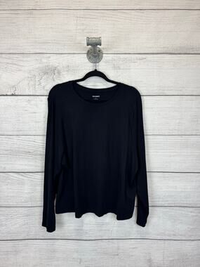 Old Navy Plus Size Black Slim Polish Long Sleeve Tee Size 4X